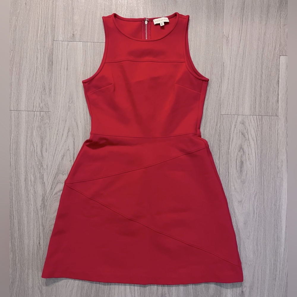 Sleeveless Red A-Line Dress